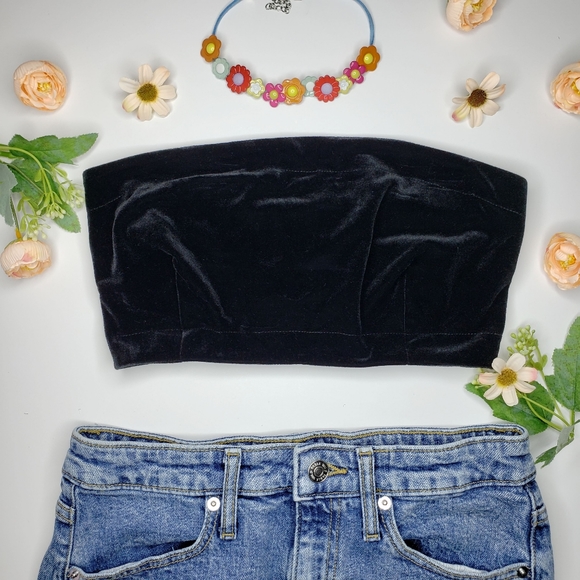 Urban Outfitters Other - Urban Outfitters Black Velvet Bandeau